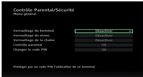 PHILIPS DSR 2020 - Contrôle Parental/Sécurité - 1