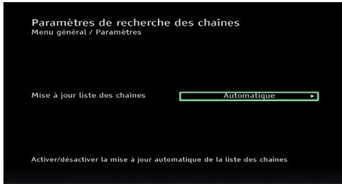 PHILIPS DSR 2020 - Paramètres de recherche des chaînes - 1