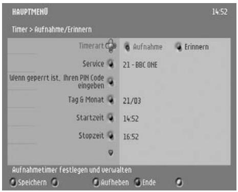 PHILIPS DTR 300 - Neuen Timer festlegen: - 3