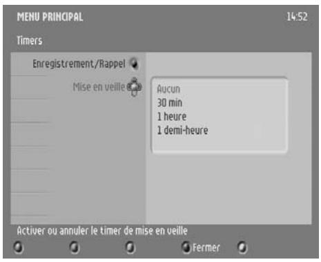 PHILIPS DTR 300 - Annulation d'un timer en cours : - 1
