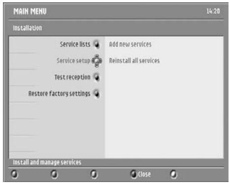 PHILIPS DTR 300 - Add new services - 1