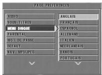 PHILIPS DVD625-001 - Langue du menu du disque - 1
