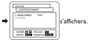 PHILIPS DVD740VR-021 - Niveau de contrôle parental - 1