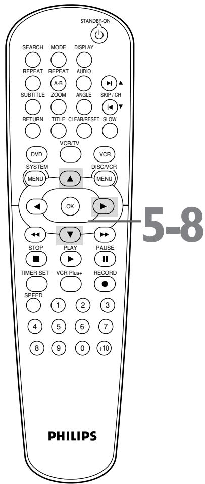 PHILIPS DVD750-002 - Press  or  until the channel number appears. Then, press  . - 1