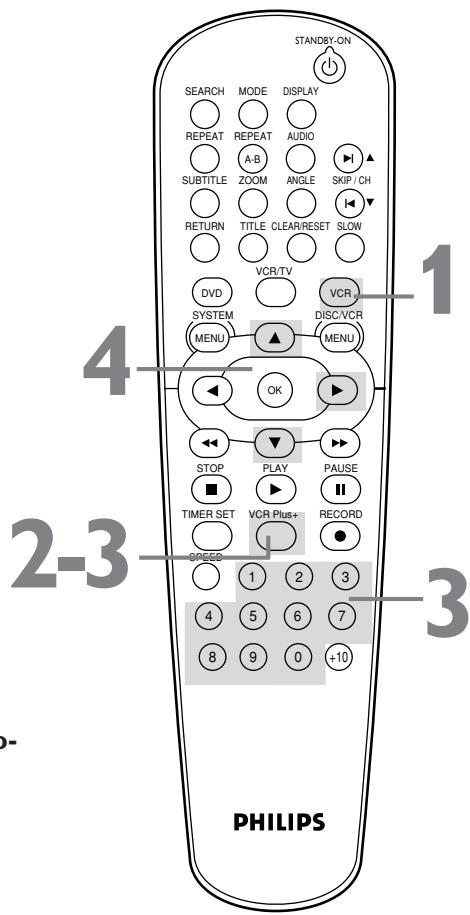 PHILIPS DVD750-002 - Timer Recording with the VCR Plus+ Programming System - 2