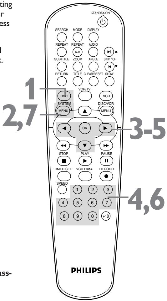 PHILIPS DVD750-002 - Parental Controls Password - 13