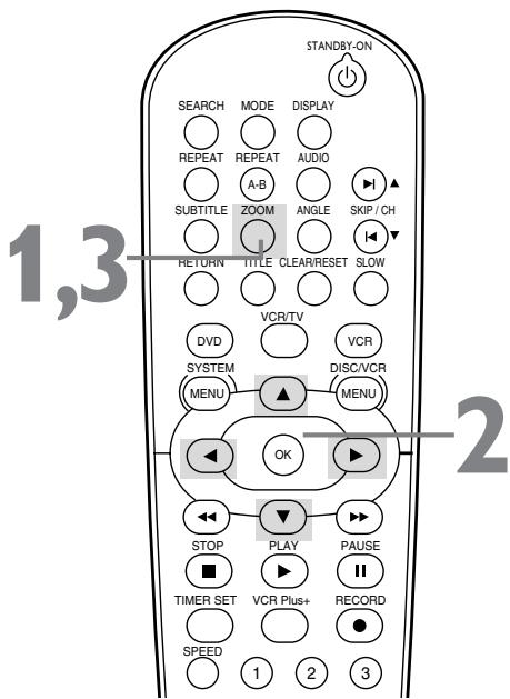 PHILIPS DVD750VR - To return the picture to normal, press ZOOM. - 1