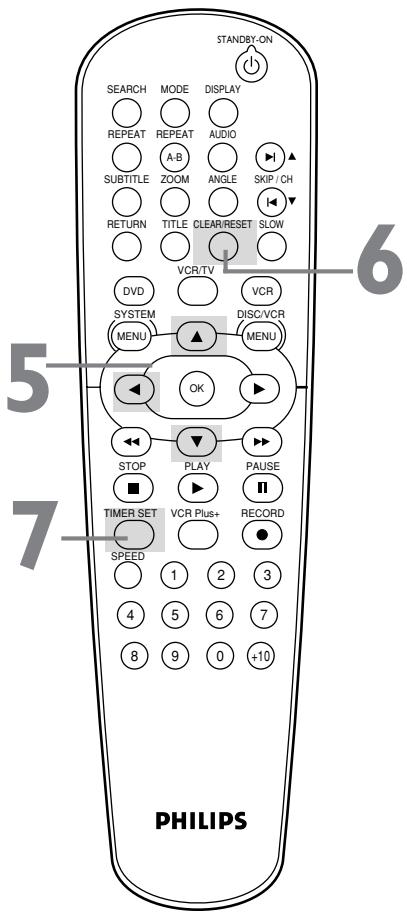 PHILIPS DVD750VR - Press CLEAR/RESET. - 1