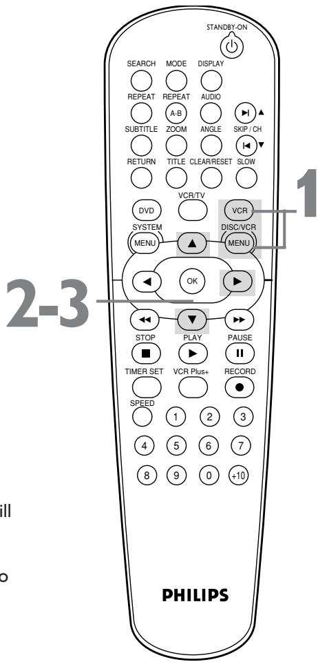 PHILIPS DVD750VR - Press so ON appears next to AUTO REPEAT. - 1