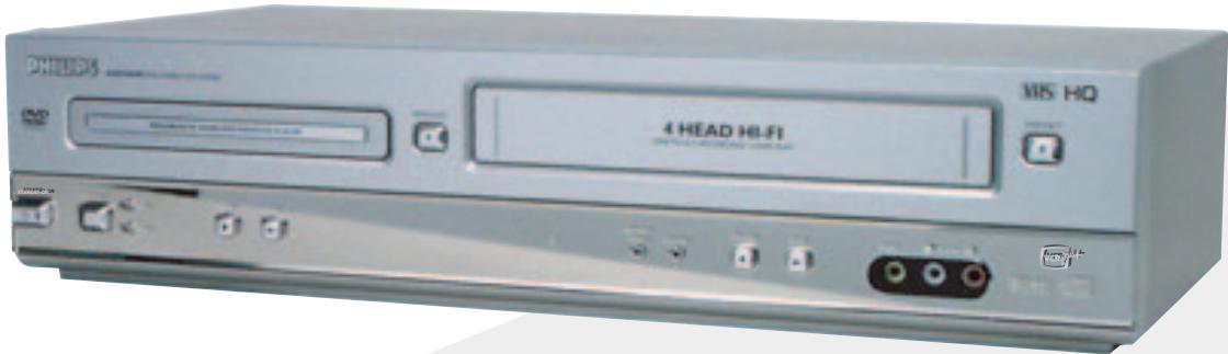 PHILIPS DVD750VR - Guide d'utilisation du lecteur de disque video numérique et magnétoscope à vidécassette - 1