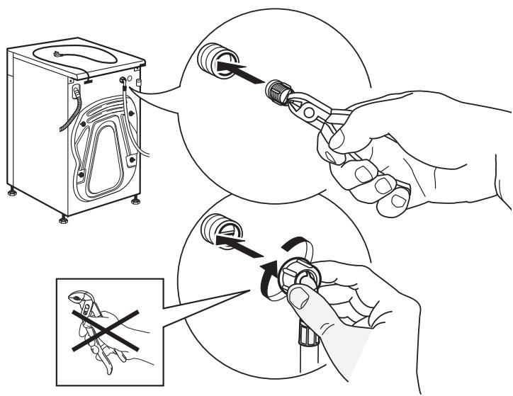WHIRLPOOL FSCR10427 - Nettoyage des filtres à TAMIS du TUYAU d'alimentation d'eau - 5