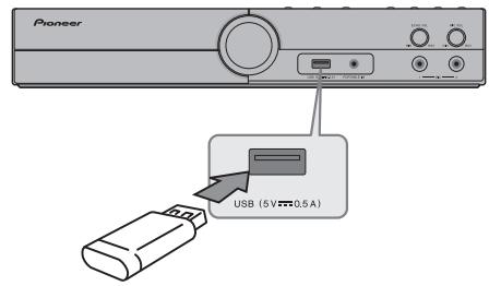 PIONEER DCS-424K - USB-apparaten aansluiten - 1