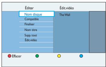 PHILIPS DVDR5570H - À propos de l'édition de DVD inscriptibles - 2
