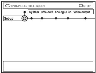 PHILIPS DVDR610 - Accès aux options d'installation - 1