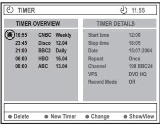 PHILIPS DVDR610 - Programmation des enregistrements via le système ShowView - 1