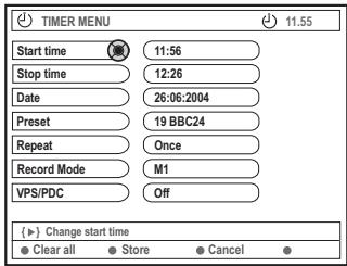 PHILIPS DVDR610 - Programmieren von Aufnahmen - 1