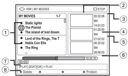 PHILIPS DVDR616 - Ecran d'images indexeses - 1