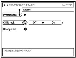 PHILIPS DVDR616 - Activation/Désactivation du verrouillage parental - 1