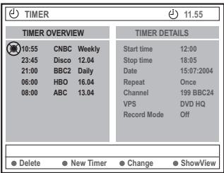 PHILIPS DVDR616 - Programmation des enregistrements via le système ShowView - 1