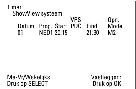 PHILIPS DVDR730 - × Op het scherm verschijnt 'Weekendprogrammering onmogelijk' - 1