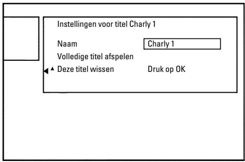 PHILIPS DVDR730 - Opname/titel wissen - 1