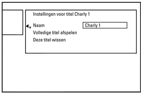 PHILIPS DVDR730 - Opnametitel (naam) bewerken - 1