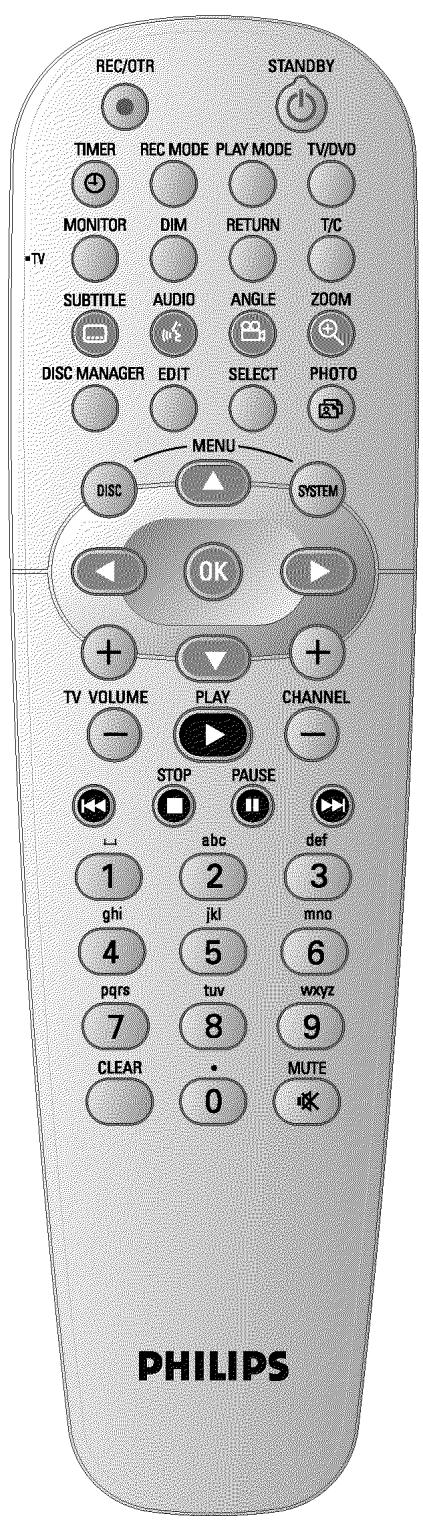 PHILIPS DVDR730 - Télécommande - 1