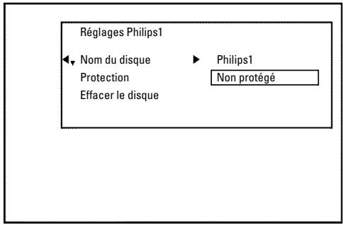 PHILIPS DVDR730 - Modification du nom d'un disque - 1