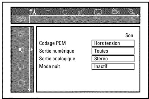 PHILIPS DVDR730 - Réglage du son - 1
