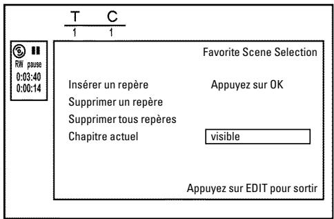 PHILIPS DVDR730 - Effacer un marqueur de chapitre - 1