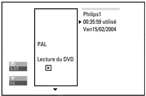 PHILIPS DVDR730 - Réglages du disque - 1