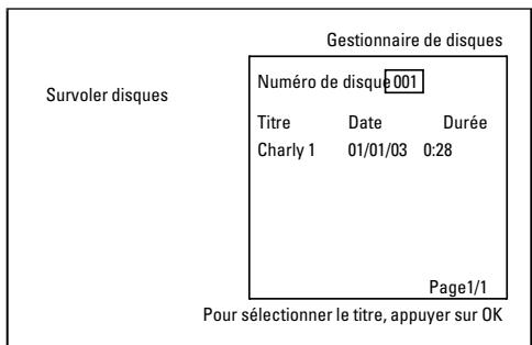 PHILIPS DVDR730 - Comment puis-je selectionner le titre 'Vide' quand un disque compte de nombreux enregistements? - 1