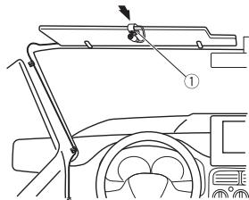 PIONEER DEH-3900BT - Pour installer l'appareil sur le pare-soileil - 2