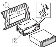 PIONEER DEH-3900BT - Installation pour montage DIN - 1