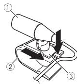 PIONEER DEH-3900BT - Pour installer l'appareil sur la colonne de direction - 1