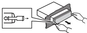 PIONEER DEH-X3600UI - Removing the unit - 2