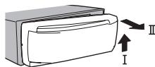 PIONEER DEH-X3600UI - Retrait de la face avant - 1