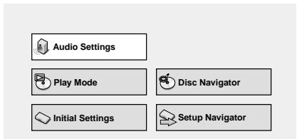 PIONEER DV 454 - Press SETUP and select 'Audio Settings' from the on-screen display. - 1