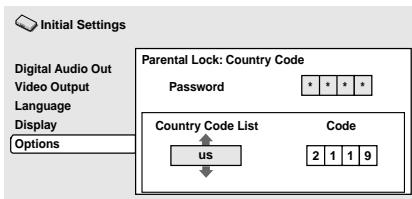 PIONEER DV 454 - Select a country code. - 1