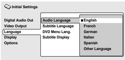 PIONEER DV 454 - Audio Language - 1