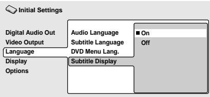 PIONEER DV 454 - Subtitle Display - 1