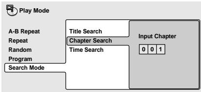 PIONEER DV 454 - Select a search mode. - 1