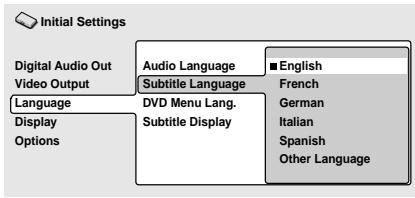 PIONEER DV 454 - Subtitle Language - 1