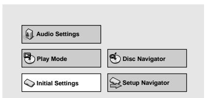 PIONEER DV 454 - Press SETUP and select 'Initial Settings' from the on-screen display. - 1