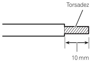 PIONEER GM-D8601 - Positionnez le fil de la batterie du compartment du moteur jusqu'à l'intérieur du vehicule. - 2