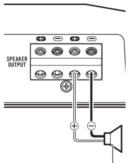 PIONEER GM-D8601 - When connecting to one speaker - 1