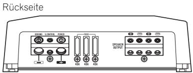 PIONEER GM-D8601 - Die einzelnen Teile - 4