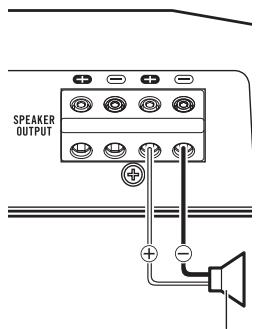 PIONEER GM-D8601 - Aansluiten op één luidspreker - 1