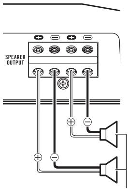PIONEER GM-D8601 - When connecting to two speakers - 1