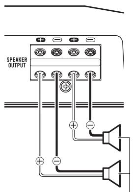 PIONEER GM-D8601 - Si el amplificador se conecta a dos altavoces - 1